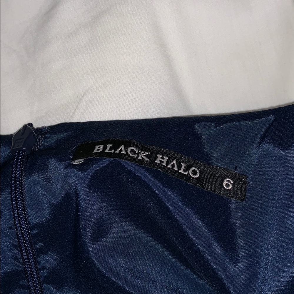 Black halo Jackie o dress size 6 navy